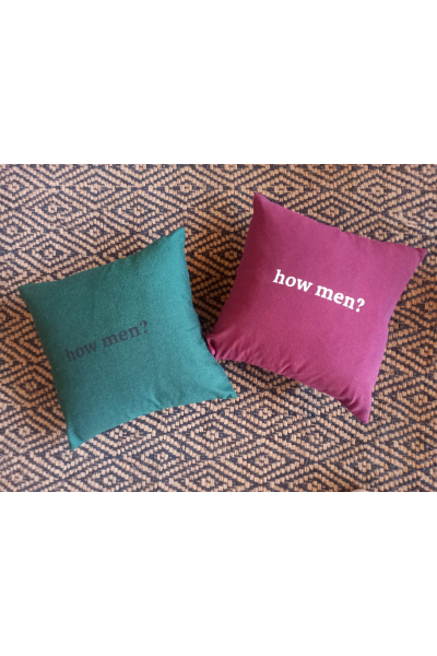Cushion Cover - How Men? (Available in multiple colors)